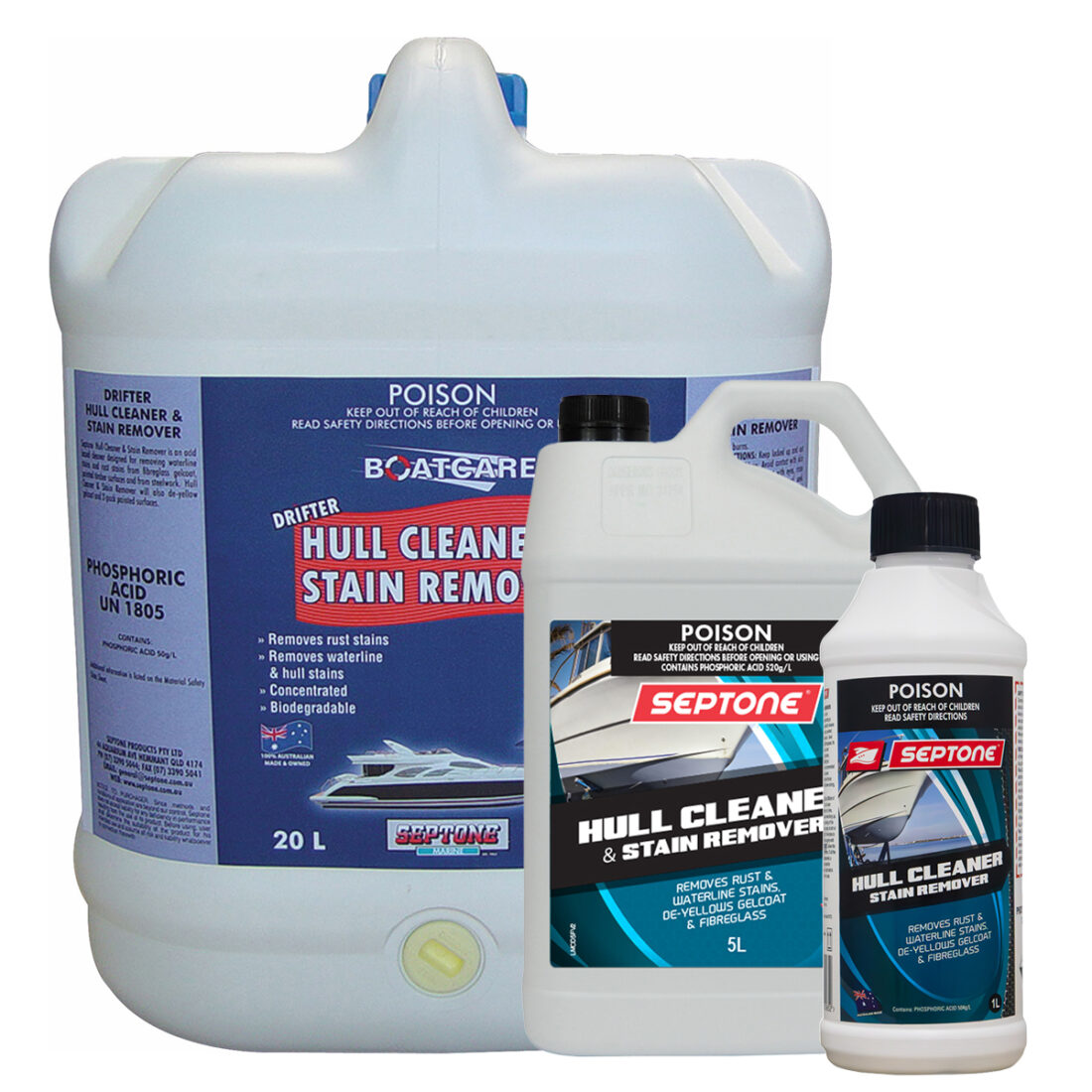 Boat and Van Hull Cleaner and Stain Remover Family 1200x1200